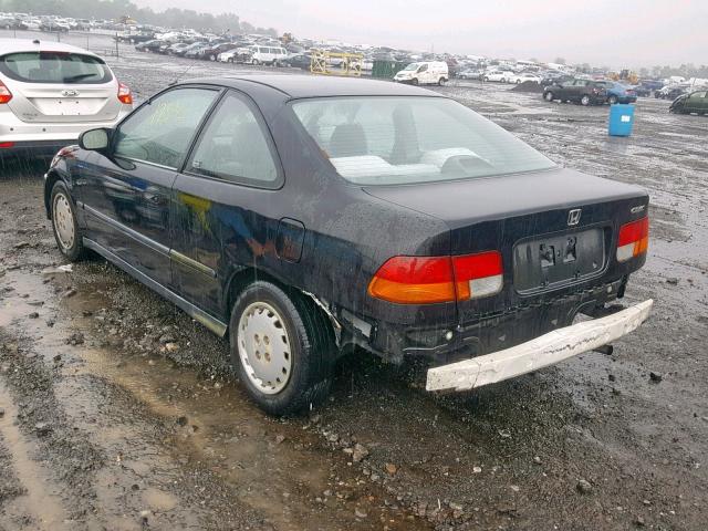 1HGEJ6226VL047190 - 1997 HONDA CIVIC DX BLACK photo 3