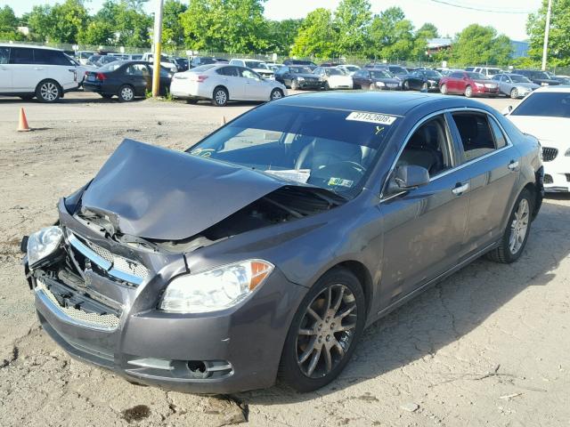1G1ZE5E06CF321789 - 2012 CHEVROLET MALIBU LTZ ნაცრისფერი ფოტო 2