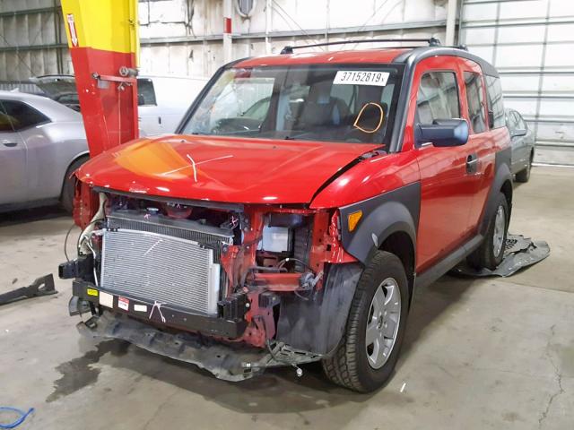 5J6YH27685L023740 - 2005 HONDA ELEMENT EX RED photo 2