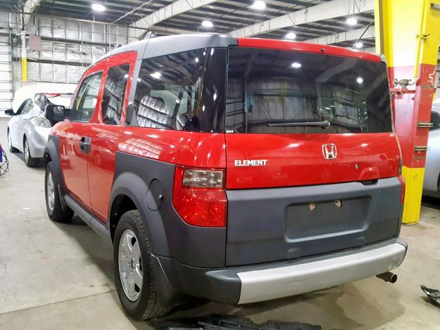 5J6YH27685L023740 - 2005 HONDA ELEMENT EX RED photo 3