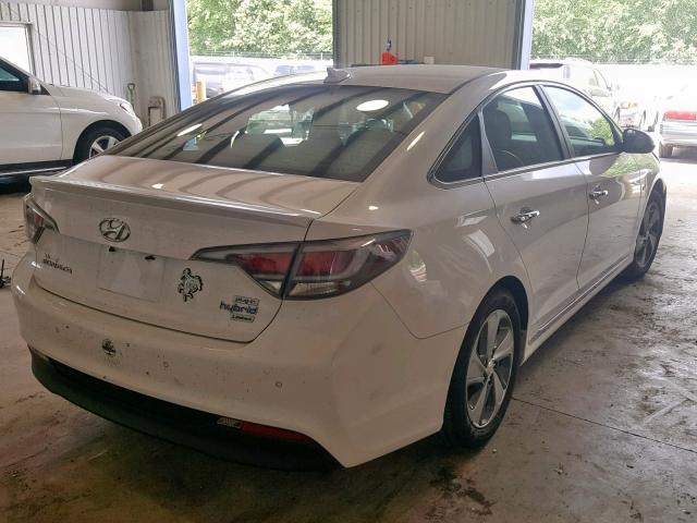 KMHE54L27HA060659 - 2017 HYUNDAI SONATA PLU WHITE photo 4