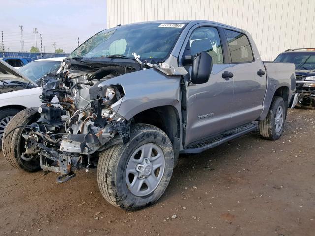 5TFDY5F19EX329186 - 2014 TOYOTA TUNDRA CRE SILVER photo 2