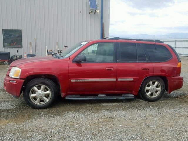 1GKDT13S222343299 - 2002 GMC ENVOY MAROON photo 9