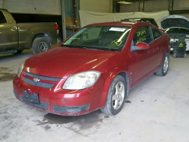 1G1AL18F387149606 - 2008 CHEVROLET COBALT LT RED photo 2