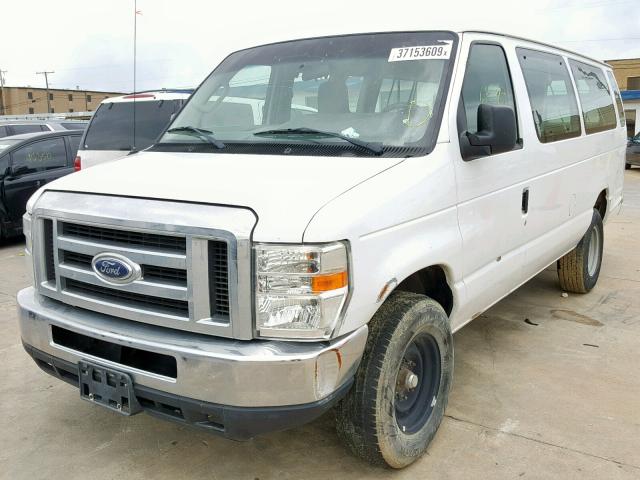 1FBSS3BLXDDA00456 - 2013 FORD ECONOLINE WHITE photo 2