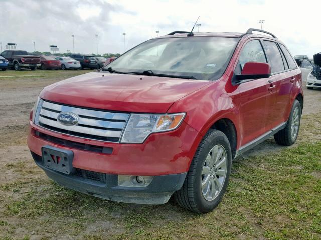 2FMDK3JCXABB56516 - 2010 FORD EDGE SEL RED photo 2