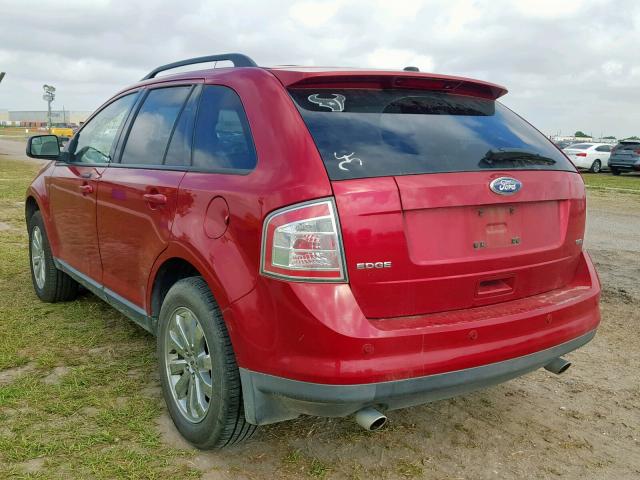 2FMDK3JCXABB56516 - 2010 FORD EDGE SEL RED photo 3