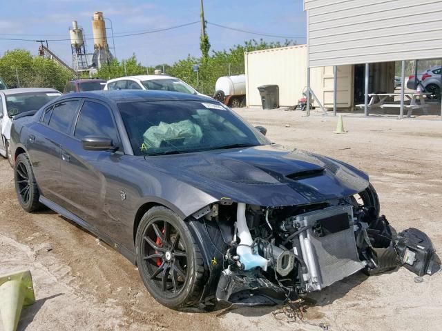 2C3CDXL94JH220473 - 2018 DODGE CHARGER SR GRAY photo 1