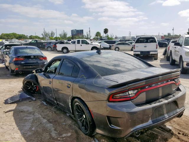 2C3CDXL94JH220473 - 2018 DODGE CHARGER SR GRAY photo 3