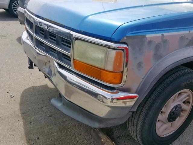 1B7FL23X5PS215099 - 1993 DODGE DAKOTA TWO TONE photo 9