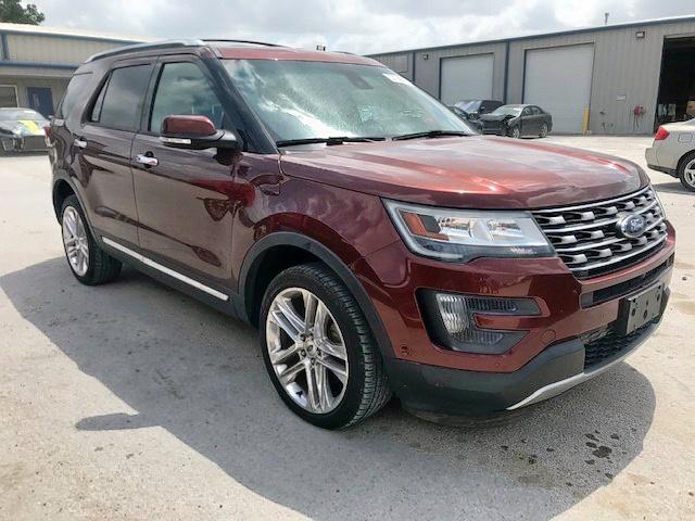 1FM5K8F87GGA38656 - 2016 FORD EXPLORER L BROWN photo 1