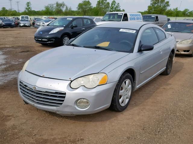 4C3AG42G64E096942 - 2004 CHRYSLER SEBRING LX SILVER photo 2