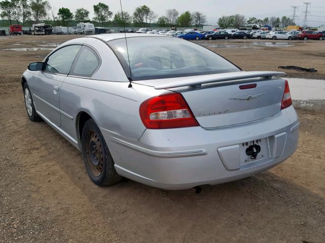 4C3AG42G64E096942 - 2004 CHRYSLER SEBRING LX SILVER photo 3