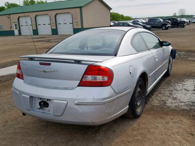 4C3AG42G64E096942 - 2004 CHRYSLER SEBRING LX SILVER photo 4