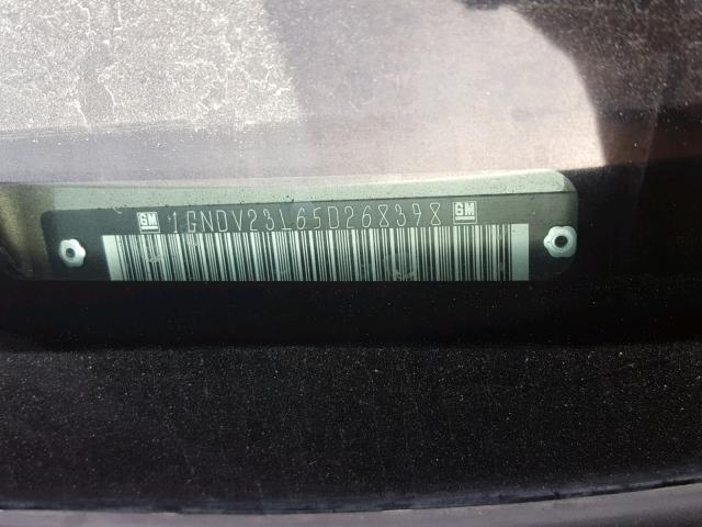 1GNDV23L65D268398 - 2005 CHEVROLET UPLANDER L 灰色 照片 10