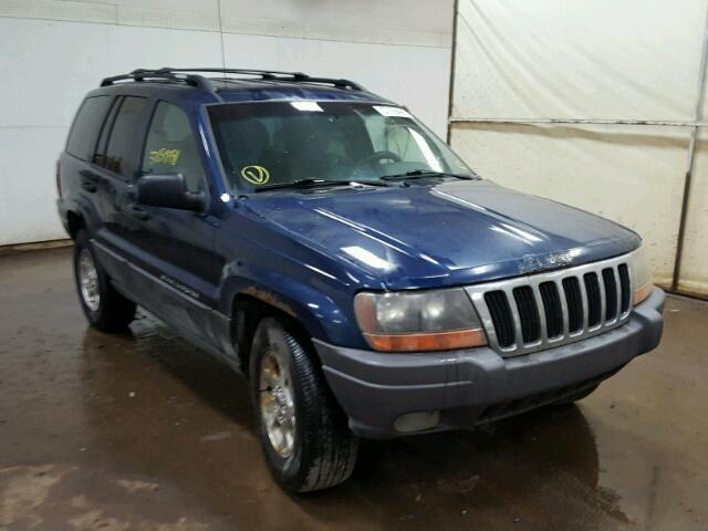 1J4GW48S71C633843 - 2001 JEEP GRAND CHER BLUE photo 1