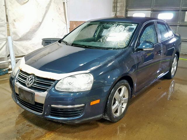 3VWRM71K68M077983 - 2008 VOLKSWAGEN JETTA SE BLUE photo 2