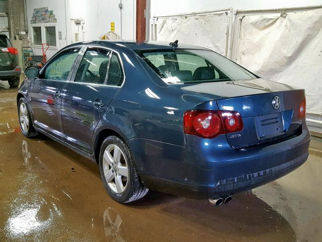 3VWRM71K68M077983 - 2008 VOLKSWAGEN JETTA SE BLUE photo 3