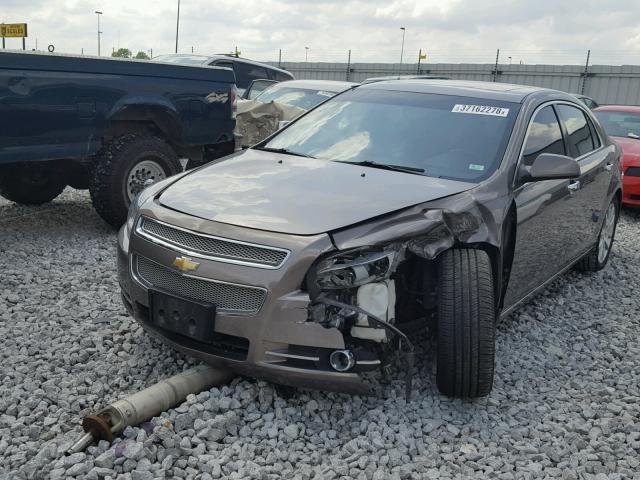 1G1ZE5E04CF345265 - 2012 CHEVROLET MALIBU LTZ ყავისფერი ფოტო 2