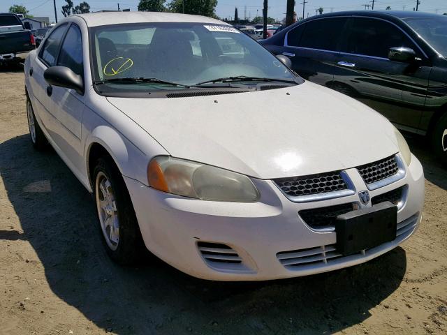 1B3EL36J14N361861 - 2004 DODGE STRATUS SE WHITE photo 1