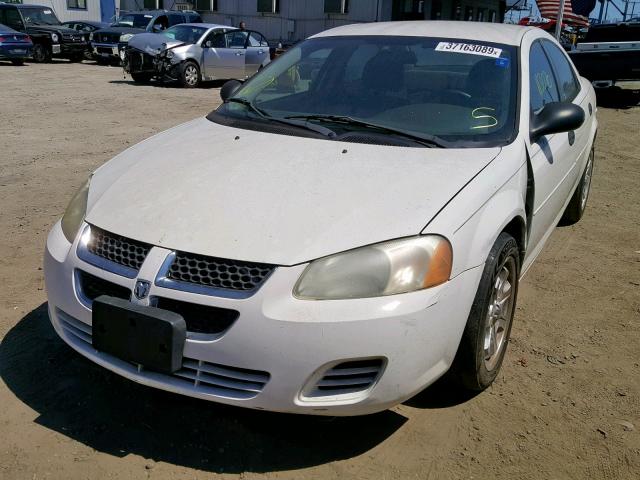 1B3EL36J14N361861 - 2004 DODGE STRATUS SE WHITE photo 2