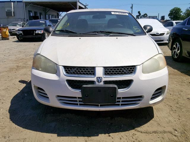 1B3EL36J14N361861 - 2004 DODGE STRATUS SE WHITE photo 9