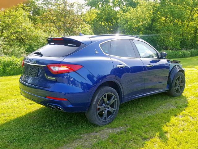 ZN661XUS1JX284256 - 2018 MASERATI LEVANTE SP BLUE photo 4