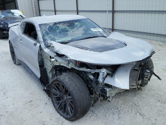 1G1FK1R61J0126069 - 2018 CHEVROLET CAMARO ZL1 SILVER photo 1