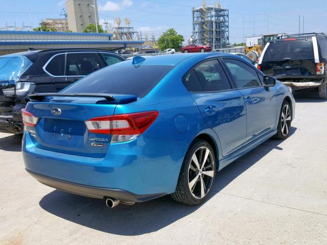 4S3GKAL61H3601040 - 2017 SUBARU IMPREZA SP BLUE photo 4