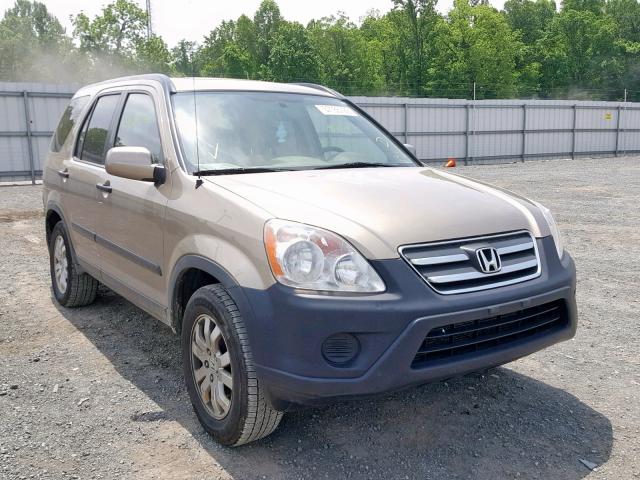 JHLRD78855C026441 - 2005 HONDA CR-V EX TAN photo 1