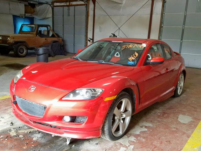 JM1FE173550158875 - 2005 MAZDA RX8 RED photo 2