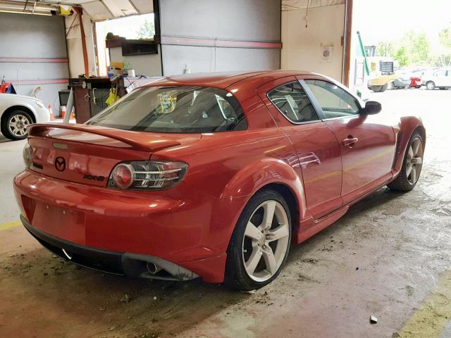 JM1FE173550158875 - 2005 MAZDA RX8 RED photo 4