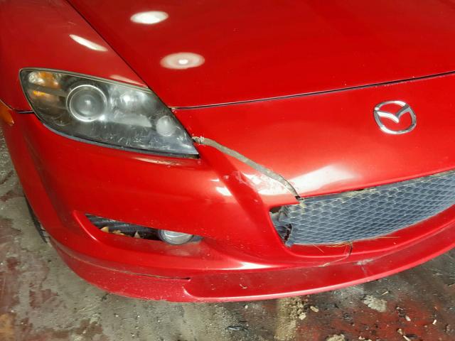 JM1FE173550158875 - 2005 MAZDA RX8 RED photo 9