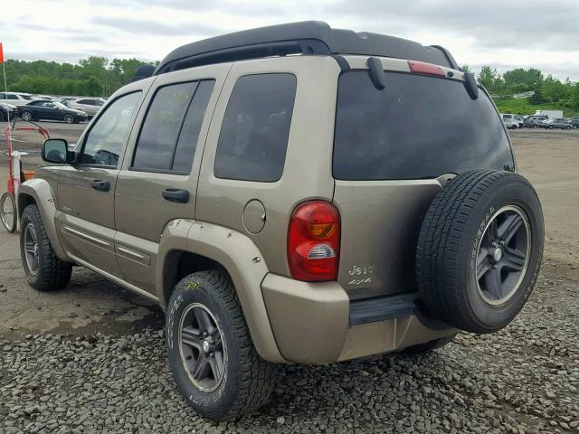 1J4GL38K83W672994 - 2003 JEEP LIBERTY RE BROWN photo 3