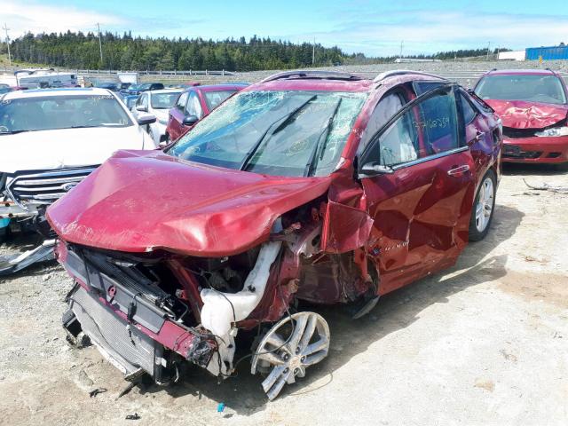 2GNAXVEV2J6103082 - 2018 CHEVROLET EQUINOX PR RED photo 2