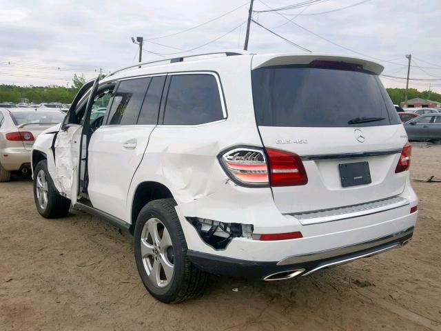 4JGDF6EE8JB149877 - 2018 MERCEDES-BENZ GLS 450 4M WHITE photo 3