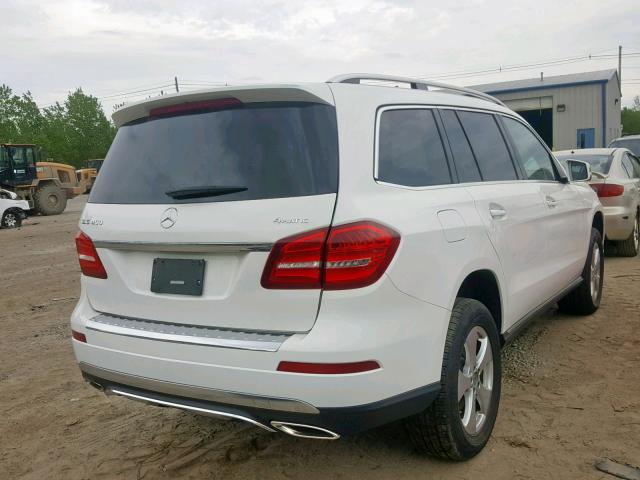 4JGDF6EE8JB149877 - 2018 MERCEDES-BENZ GLS 450 4M WHITE photo 4