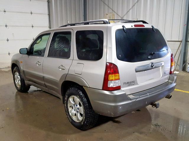 4F2CU08192KM33547 - 2002 MAZDA TRIBUTE LX TAN photo 3