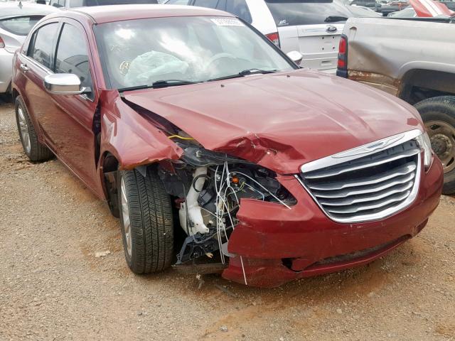 1C3CCBCG3DN527388 - 2013 CHRYSLER 200 LIMITE MAROON photo 1