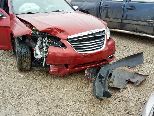 1C3CCBCG3DN527388 - 2013 CHRYSLER 200 LIMITE MAROON photo 9