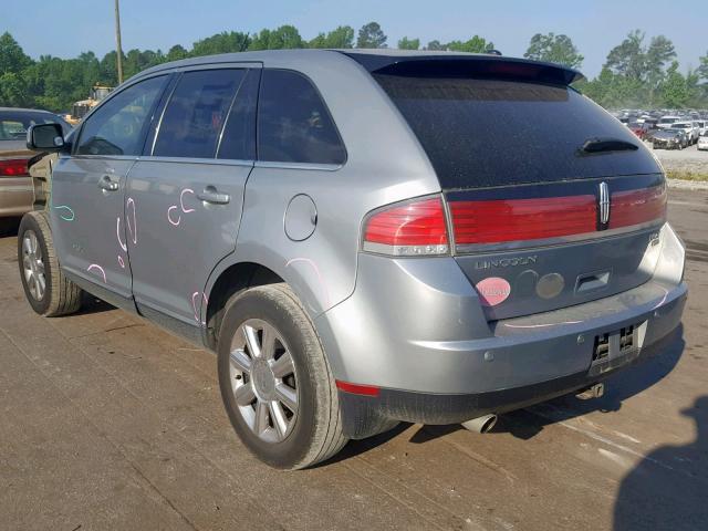 2LMDU68C27BJ28790 - 2007 LINCOLN MKX SILVER photo 3