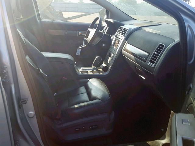 2LMDU68C27BJ28790 - 2007 LINCOLN MKX SILVER photo 5