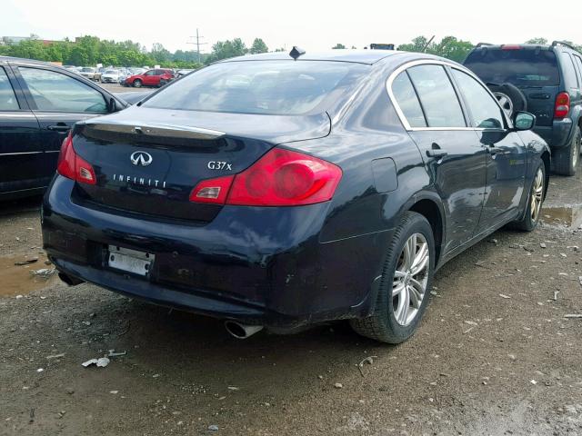 JN1CV6AR7AM453429 - 2010 INFINITI G37 BLACK photo 4