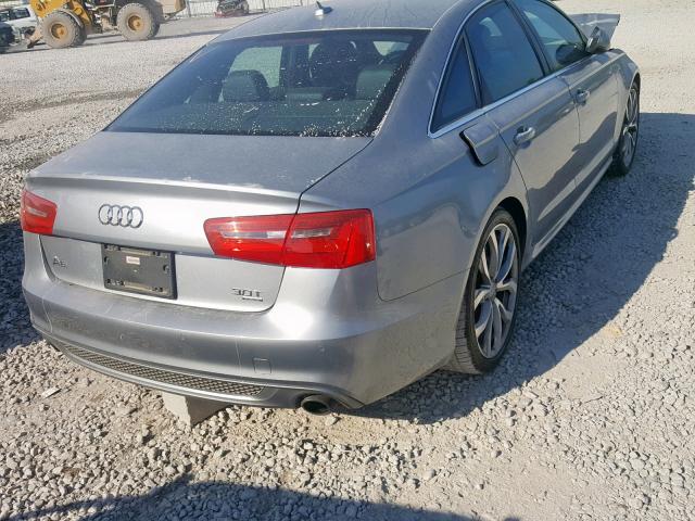 WAUHGAFC9EN042759 - 2014 AUDI A6 PRESTIG SILVER photo 4