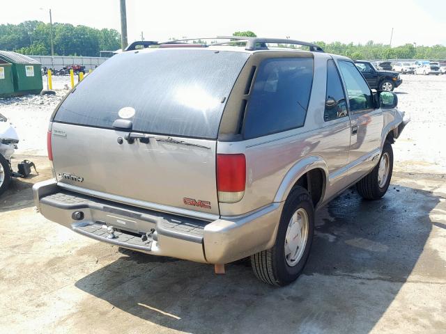 1GKCS18W41K172841 - 2001 GMC JIMMY TAN photo 4