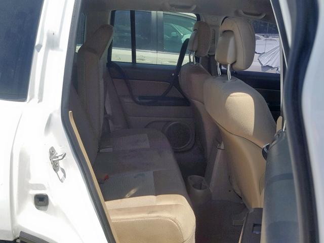 1J4NT1FA2BD160065 - 2011 JEEP COMPASS SP Ақ фото 6