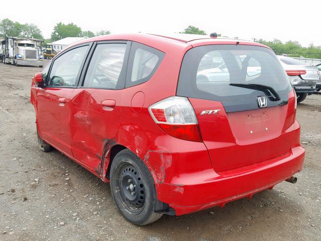 JHMGE8H35DC074370 - 2013 HONDA FIT RED photo 3