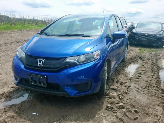 3HGGK5G52HM703178 - 2017 HONDA FIT LX BLUE photo 2