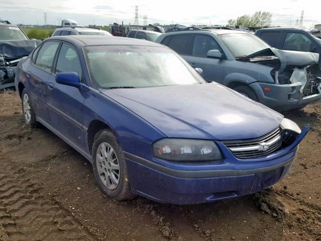 2G1WF52E859351551 - 2005 CHEVROLET IMPALA BLUE photo 1