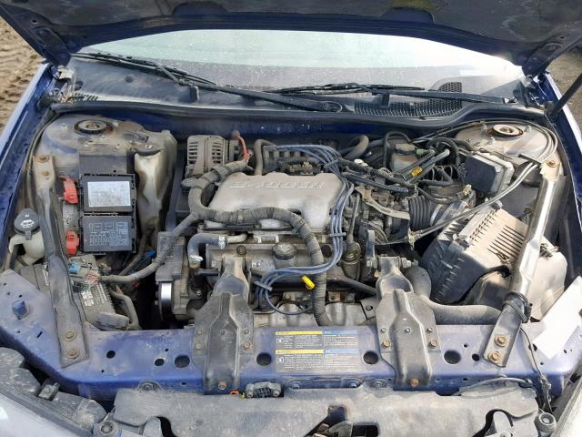 2G1WF52E859351551 - 2005 CHEVROLET IMPALA BLUE photo 7